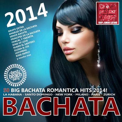 Album cover art for Bachata 2014 - 50 Big Bachata Romántica Hits (100% Amor Latino)