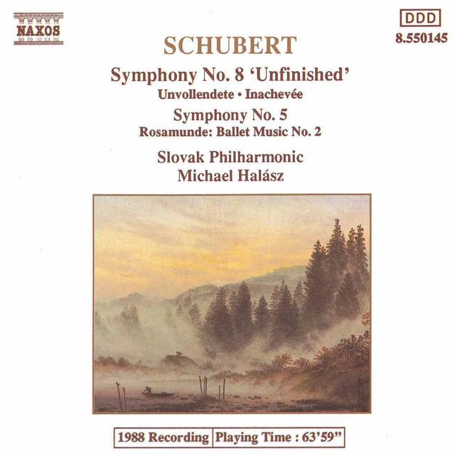 Album cover art for Schubert : Symphonies N° 5, N° 8 & Rosamunde