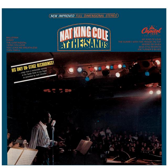 Album cover art for Nat King Cole at the Sands