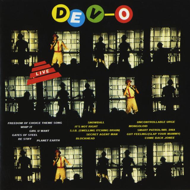 Album cover art for Devo Live