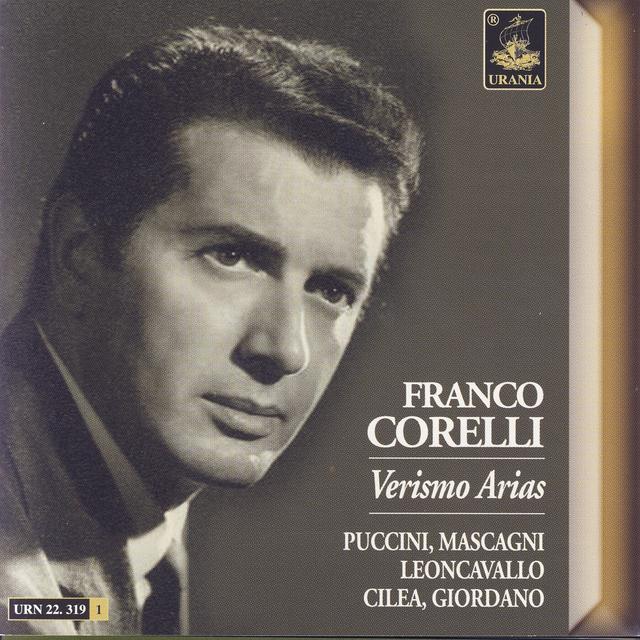 Album cover art for Verismo Arias: Puccini, Mascagni, Giordano, Cileo, Leoncavallo