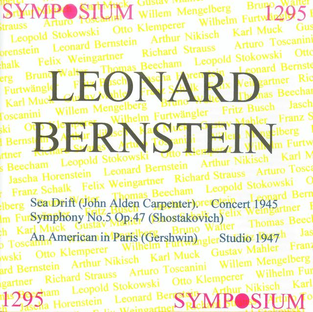 Album cover art for Leonard Bernstein - John Alden Carpenter - Na Not Applicable : Leonard Bernstein (1945-1947)