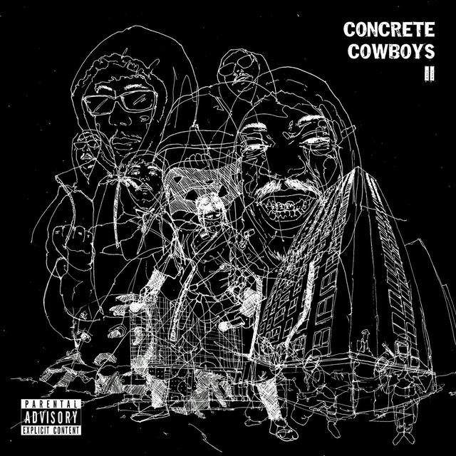 Album cover art for Concrete Cowboys 2