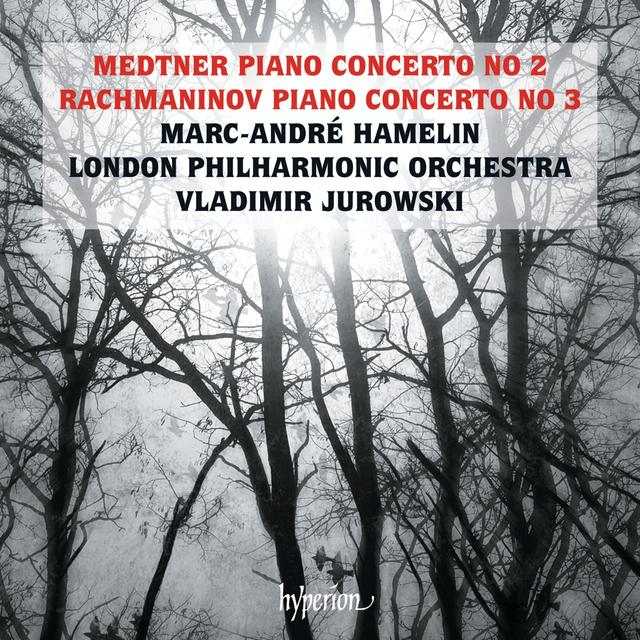 Album cover art for Rachmaninoff: Piano Concerto No. 3 – Medtner: Piano Concerto No. 2