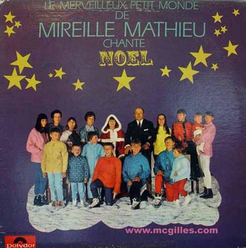 Album cover art for Le Merveilleux Petit Monde de Mireille Matthieu Chante Noël