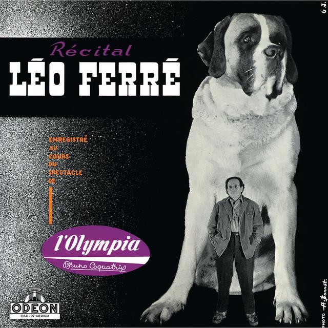 Album cover art for Récital de Léo Ferré à l'Olympia