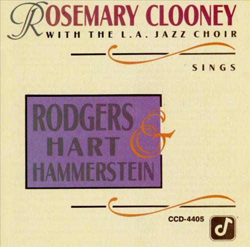 Album cover art for Rosemary Clooney Sings Rogers, Hart & Hammerstein