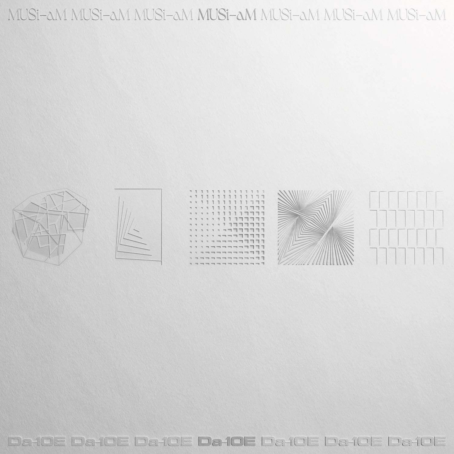 Lyric cover art as blurred background