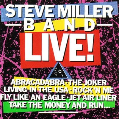 Album cover art for Steve Mille Band Live!