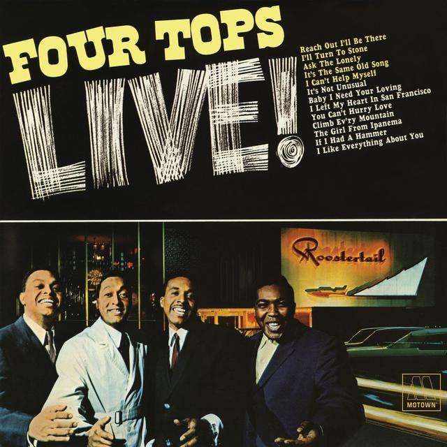 Album cover art for Four Tops Live