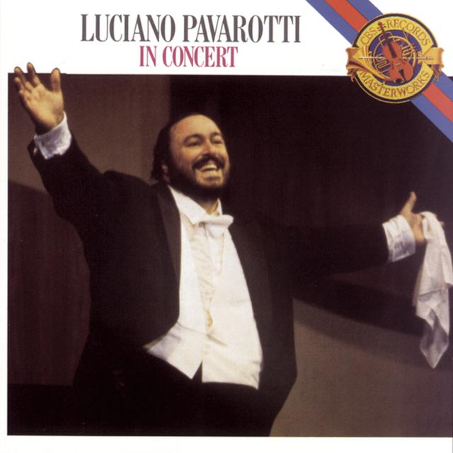 Album cover art for Luciano Pavarotti in Concert