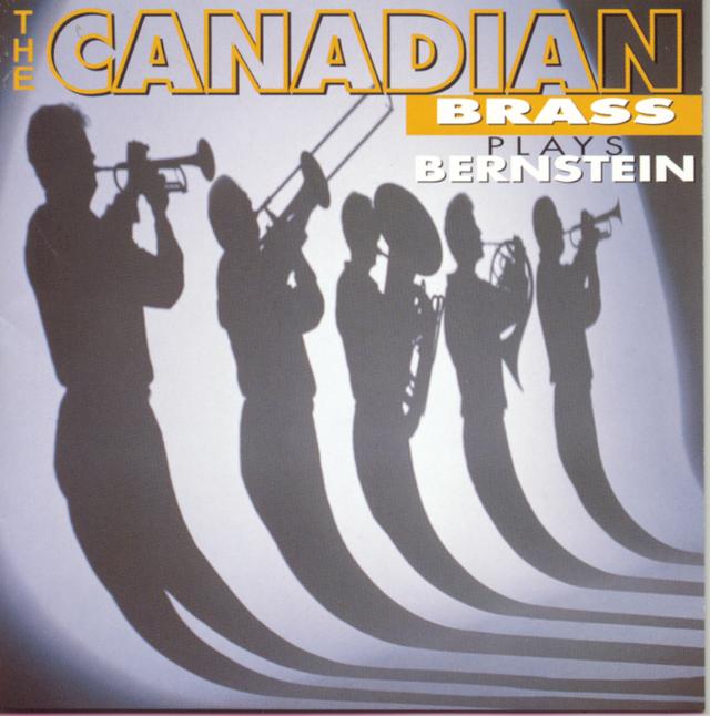 Album cover art for The Canadian Brass Plays Bernstein