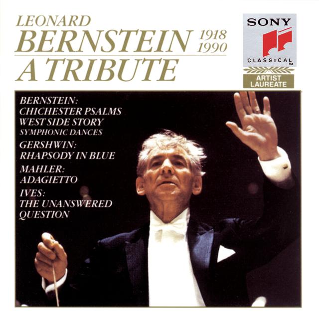 Album cover art for Leonard Bernstein (1918-1990): A Tribute